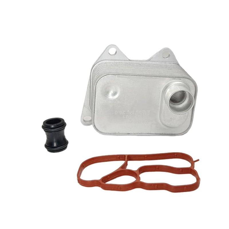 ThpeMakcr Engine Oil Cooler with Gasket Kit Replacement for Volkswagen Tiguan Passat #06K 117 021 B - Image 5
